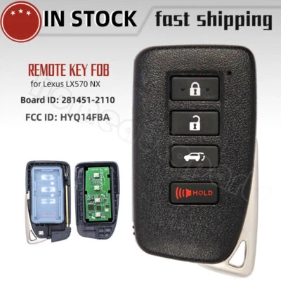 Mando a distancia inteligente para Lexus LX570 NX200t NX300 NX300h HYQ14FBA 281451-2110 Foto 1 de 4