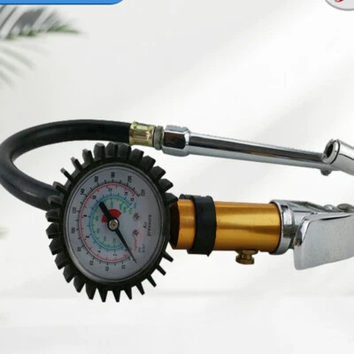 Car High Precision Grip Tire Inflator Tire Pressure Tester Flexible Hose 150PSI - Image 1 of 4