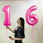 12Pcs Foil Mylar Helium 18 Inch Heart Ballons Giant Digit Balloons  Girl Women