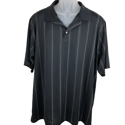 Camisa Polo Bolle Para Hombres 2XL Negra Rugby Rayas Elastizada Golf Ropa Activa dadcore Foto 1 de 4