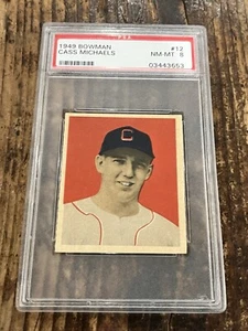 1949 Bowman Cass Michaels RC PSA 8 NM-MT #12 - Picture 1 of 4