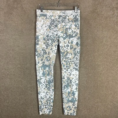 Spanx Jean-ish Leggings Womens Medium Multicolor Floral Print Soft Denim Pull On - Image 1 of 4