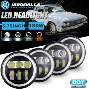 4Pcs 5.75" Projector LED Headlights Hi/Lo Beam DRL Lamp for 59-75 Buick LeSabre - Picture 1 of 12