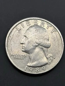 1989-P George Washington Quarter ERROR: OFF CENTER/DDO/RPM - Picture 1 of 15