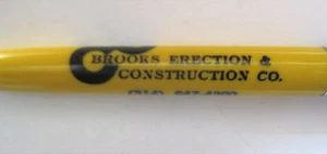 Brooks Erection & Construction Co Mechanical Pencil St Louis MO advertising - Picture 1 of 2