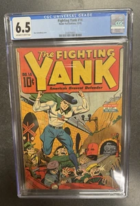 Fighting Yank #14 Nedor Publications 12/45 CGC grado 6,5 Alex Schomburg - Foto 1 di 6