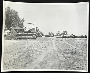 Excavator, Tractor, Dump Trucks, Bay Area, CA (1960s) Vtg Original B&W Photo - Picture 1 of 1