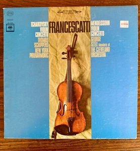Francescatti Tchaikovsky/Mendelssohn Violin Concerto Columbia MS 6758 2 eye NM - Picture 1 of 3