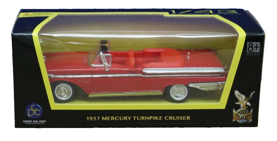 Lucky 94253 Road Signature 1957 Mercury Turnpike Cruiser Conv 1 43 MIB Red