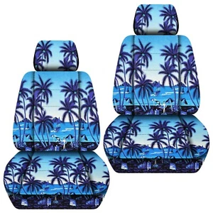 Juego de fundas de asiento de coche delanteras para Subaru Outback Hawaill 2000-2019 árbol azul - Imagen 1 de 1