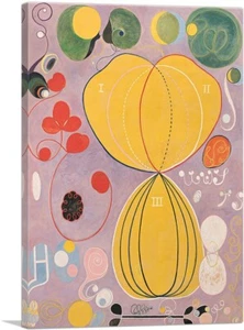 Die zehn größten Nr. 7 Erwachsenenalter Gruppe IV 1907 Leinwand Kunstdruck von Hilma AF Klint - Bild 1 von 14
