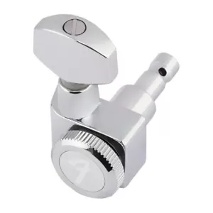 Fender Locking Stratocaster/Telecaster Tuners 6 In-Line Right Handed (Chrome) - Picture 1 of 4
