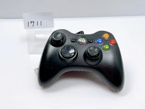 Ottimo+++ Controller Cablato Microsoft Xbox 360 Nero Testato dal Giappone - Foto 1 di 12