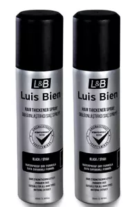 Luis Bien Hair Fiber Thickener Spray (100ml) - BLACK VALUE PACK X2 HAIR SPRAY - Picture 1 of 1