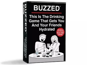Buzzed Drinking Game Hydration Recently Refreshed Edition 250 Fun Adult Cards - Picture 1 of 5