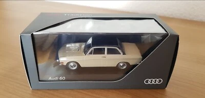 1:43 Minichamps Audi 60  Chinchila/Schwarz 1970-72 OVP Neu Limitiert UNGEÖFFNET. - Bild 1 von 4