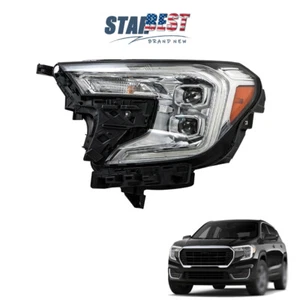 Single LH For 2022-2024 GMC Terrain Denali Headlight Replacement Halogen Clear - Picture 1 of 12
