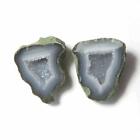 Tabasco Mexican Geode Polished Halves for Earrings Jewelry and Display  TEX885