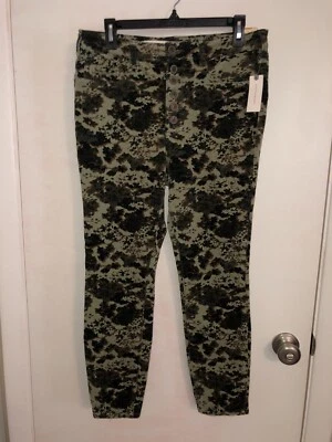 NWT $110 Pilcro Camo High Rise Skinny Corduroy Anthropologie Pants Size 31 - Image 1 of 3