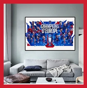 TOILE PSG INTER VICTOIRE CHAMPIONS D’EUROPE LEAGUE 2025 POSTER MAILLOT PARIS SG - Imagen 1 de 2