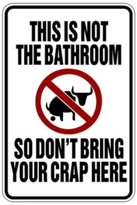 This is not the bathroom sign Metal funny man cave house decor D1105 - Picture 1 of 1