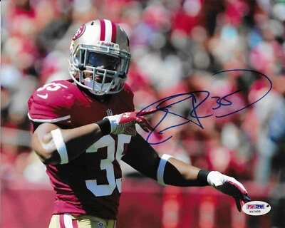 Foto autografiada 8x10 firmada por Eric Reid de los 49ers de San Francisco certificado de autenticidad PSA/ADN 408 Foto 1 de 2
