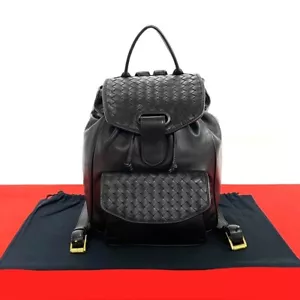 BOTTEGA VENETA INTRECCIATO Rucksack Leder schwarz 36757 - Bild 1 von 9