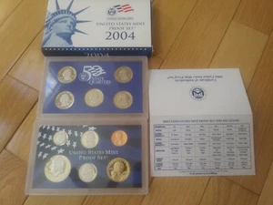 2004S US Mint 11 Piece Proof Set COA & Box Original Owner - Bild 1 von 4