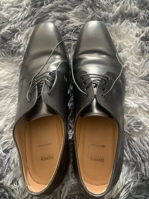 Hugo Boss shoes Jerrard Derby lt Leather, made in Italy, Black - Image 1 of 2