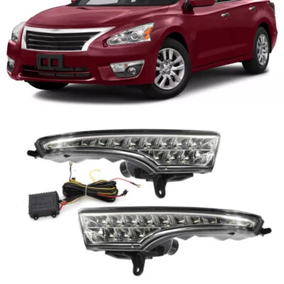 Fog Light LED DRL Daytime Running Lamp For Nissan Teana Altima 2013 2014 2015 - Image 1 of 4