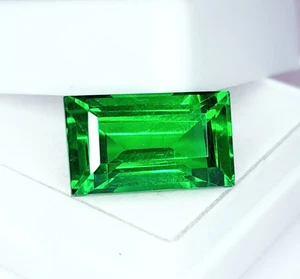 Loose Gemstone Natural 10.12 Ct Green Garnet Certified Transparent Treated Gem - Picture 1 of 6