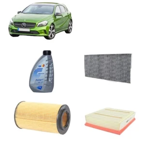 Kit tagliando + 7 Litri olio Q8 5W30 per Mercedes Benz Classe A W176 200CDI - Imagen 1 de 5