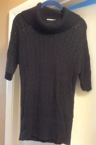 MICHAEL KORS COWL NECK BLACK SWEATER SIZE M - Picture 1 of 6
