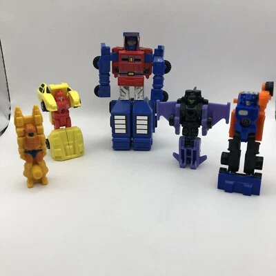 VINTAGE Tranformers Figures Lot Of 5 1980s Free Wheeler Road Ranger Storm Cloud - Image 1 of 4