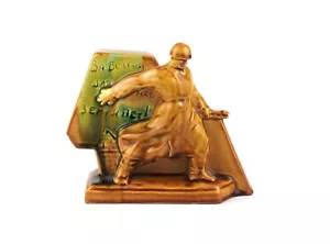 Estatuilla de recuerdo de escritorio soviética vintage - Imagen 1 de 5