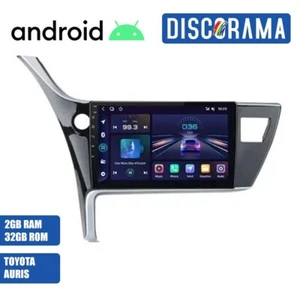 AUTORADIO ANDROID TOYOTA COROLLA AURIS 2017-2019 STEREO AUTO TOUCH 9" WIFI - Foto 1 di 6
