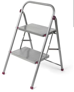Kleeneze 2 Stufen Leiter klappbar rutschfest Gummifüße leicht erreichbar DIY Reinigung Zuhause - Bild 1 von 4