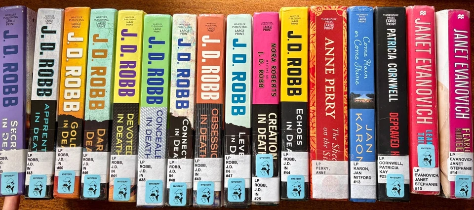 LARGE PRINT Fiction Hardcover Paperback  - YOU CHOOSE - Thriller Mystery Romance - Image 1 of 4