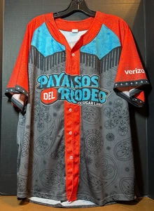 Payasos del Rodeo Trikot Sugarland Space Cowboys Baseball Minderjährige Gewinnspiel Herren XL - Bild 1 von 3