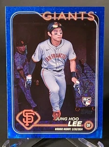 2024 Topps Update Series R ookie Debut Jung-Hoo Lee Blue Holo Foilboard Giants - Picture 1 of 2