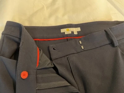 Ladies BODEN Dark Blue Flared Trousers Size 14  - Image 1 of 4