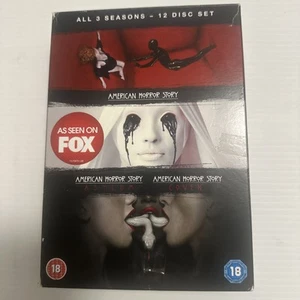 American Horror Story All 3 Seasons DVD Box Set Region 4 Like New 18 Years Plus - Picture 1 of 4