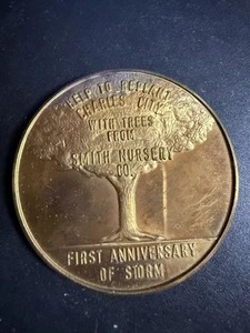 1970 Tornado of CHARLES CITY Iowa - Help to Replant with Trees Token - T217 - Picture 1 of 2