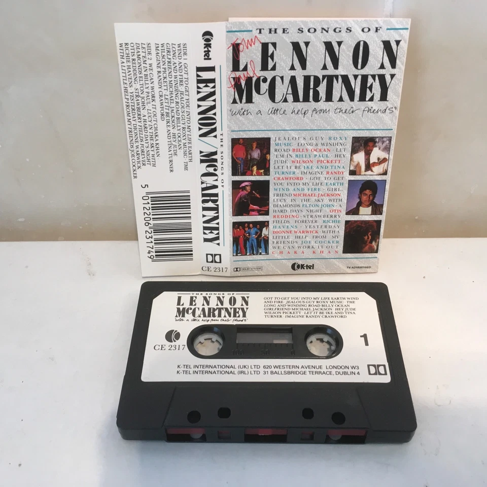 Various - The Songs Of Lennon & McCartney Cassette Album (1985) Compilation - Image 1 of 1