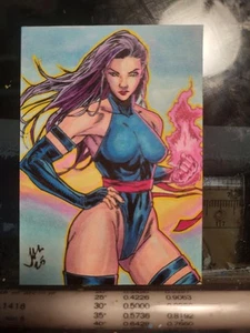 Pysloke X-Men MCU Marvel Comics 1/1 Drawn & Signed PSC By Artist Todd Mulrooney - Picture 1 of 2