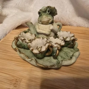 Juego Miniatura Rana Hora del Té Momentos Cherished Años 90 De Colección - Tetera Almohadilla Lirio De Colección - Imagen 1 de 19