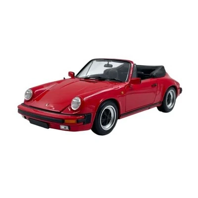 Modellino Auto Minichamps 1/18 Porsche 911 Carrera 3.2 Cabriolet 1983 Red - Immagine 1 di 4