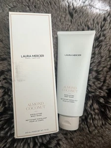Jabón corporal exfoliante de coco con almendras Laura Mercier 7,5 oz nuevo en caja sellado de fábrica - Imagen 1 de 3