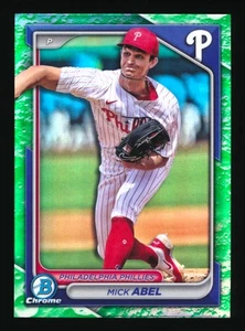 2024 Bowman Chrome Prospects Mick Abel Lunar Glow Refractor #BDC-78 Phillies - Bild 1 von 2