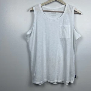 Patagonia Damen Ogranic Baumwollmischung weiß Tasche Tank Top Gr. L; Activewear - Bild 1 von 12